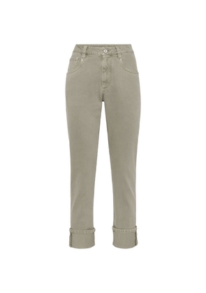 Brunello Cucinelli Garment-Dyed Straight Jeans