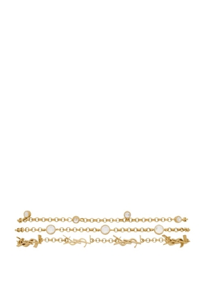 Saint Laurent Brass Multi-Chain Bracelet