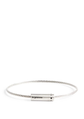 Le Gramme Sterling Silver Cable Bangle