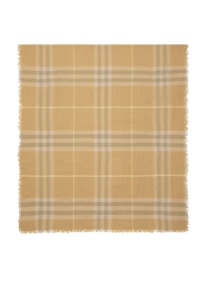 Burberry Wool Check Scarf
