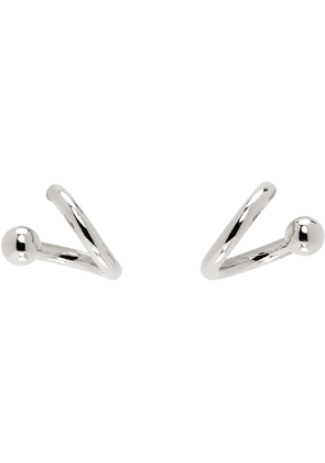 Justine Clenquet Silver Mel Earrings