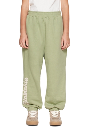 BlabLakia Kids Green Printed Sweatpants