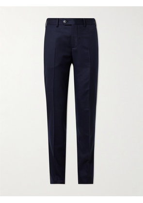Brunello Cucinelli - Slim-Fit Tapered Virgin Wool Trousers - Men - Blue - IT 44