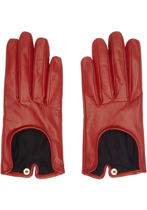 DURAZZI MILANO Red Leather Gloves