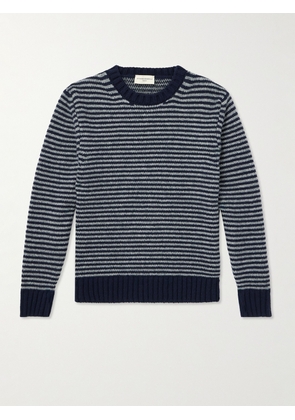 Officine Générale - Marco Striped Merino Wool-Blend Sweater - Men - Blue - S
