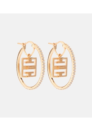 Givenchy 4G crystal-embellished hoop earrings
