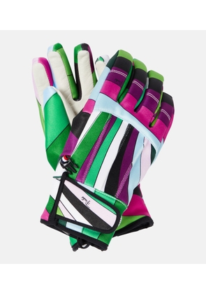 Pucci x Fusalp printed ski gloves