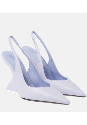 The Attico Cheope 105 leather slingback pumps