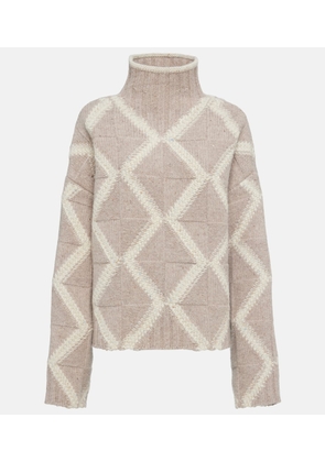 Bottega Veneta Argyle intarsia wool sweater
