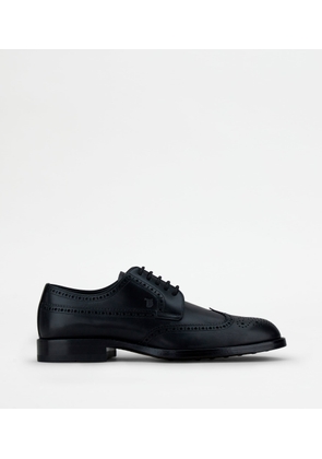 Tod's - Lace-ups in Leather, BLACK, 10.5 - Shoes