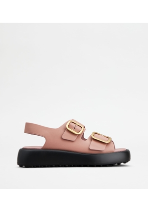 Tod's - Sandals in Leather, PINK, 37 - Shoes