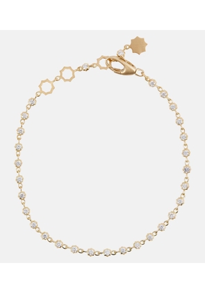 Jade Trau Small Sophisticate Line 18kt gold bracelet with diamonds