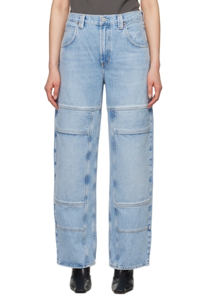 AGOLDE Blue Tanis Utility Jeans