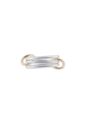 Spinelli Kilcollin Solarium SG Ring in Sterling Silver & 18K Yellow Gold - Metallic Silver. Size 10 (also in 9).