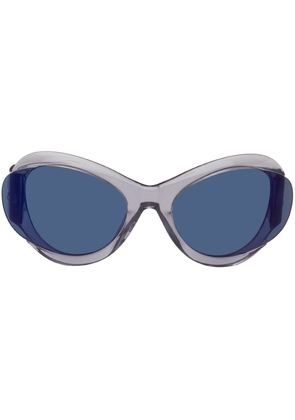MCQ Purple Futuristic Sunglasses