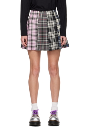 MSGM Multicolor Tartan Miniskirt