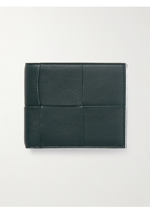 Bottega Veneta - Intrecciato Full-Grain Leather Billfold Wallet - Men - Blue