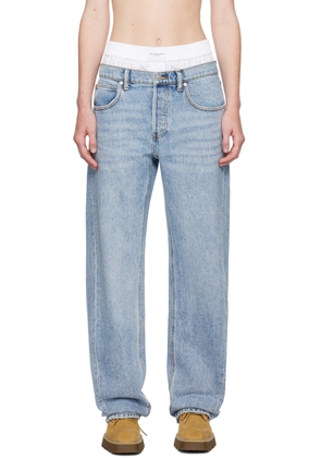 Alexander Wang Blue Balloon Pre-Styled Jeans