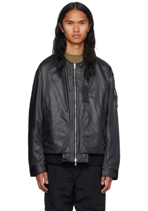 meanswhile SSENSE Exclusive Black 4-Way Reversible Bomber Jacket