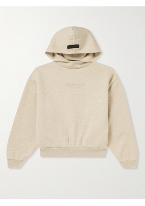 Fear of God Essentials Kids - Logo-Appliquéd Cotton-Blend Jersey Hoodie - Men - Neutrals - 4