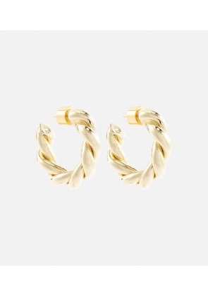 Jennifer Fisher Double Twisted 10kt gold hoop earrings