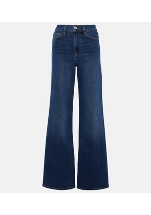 Frame High-rise flared jeans