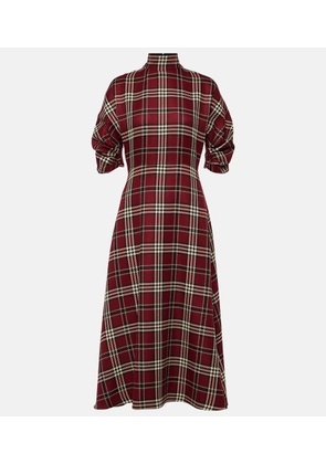 Emilia Wickstead Marvel tartan wool-blend midi dress