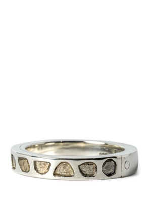 Parts Of Four Sterling Silver And Diamond Sistema Ring