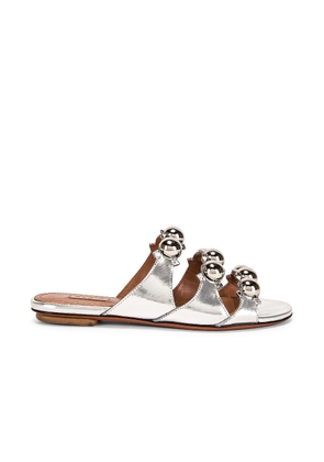 ALAÏA Mirror Bombe Sandals in Argent - Metallic Silver. Size 36.5 (also in ).