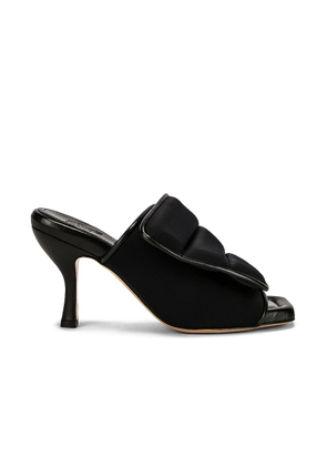 GIA BORGHINI Puffy Scuba Sandal in Black - Black. Size 35.5 (also in ).