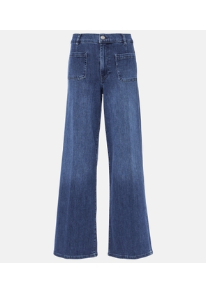 Frame Le Slim Palazzo high-rise wide-leg jeans