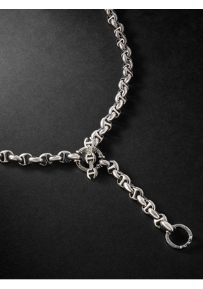 HOORSENBUHS - Open-Link Sterling Silver Diamond Chain Necklace - Men - Silver