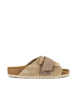 BIRKENSTOCK Kyoto Suede in Gray Taupe - Taupe. Size 42 (also in 44, 46).