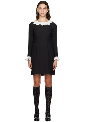 Anna Sui Black Combo Minidress