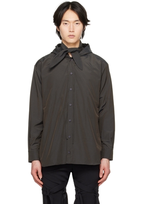 STRONGTHE SSENSE Exclusive Black Self-Tie Shirt
