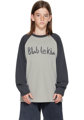 BlabLakia Kids Gray Blah Long Sleeve T-Shirt