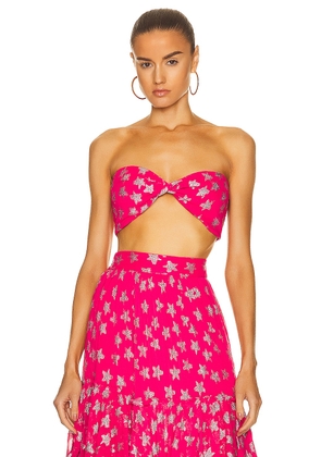 ROCOCO SAND Vega Bandeau Top in Pink - Pink. Size XS (also in ).
