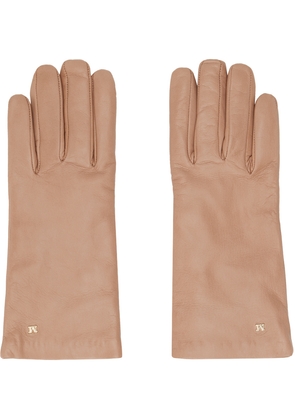 Max Mara Pink Nappa Leather Gloves