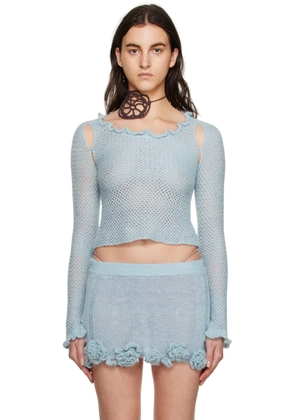 nastyamasha SSENSE Exclusive Blue Sweater