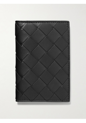 Bottega Veneta - Intrecciato Leather Bifold Cardholder - Men - Black