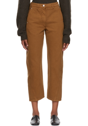 LEMAIRE Brown Twisted Jeans