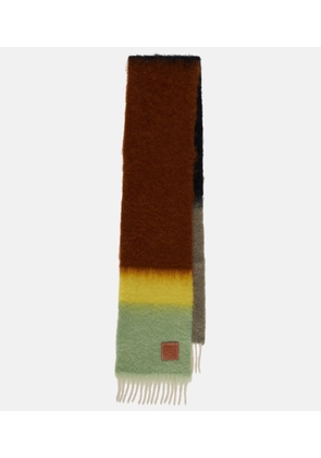 Loewe Striped mohair and wool scarf