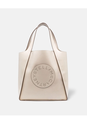 Stella McCartney - Stella Logo Square Tote Bag, Woman, Pure White