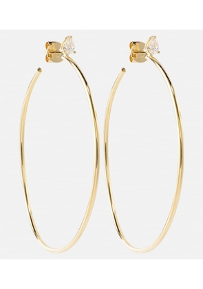 Anita Ko 18kt gold hoop earrings with diamonds