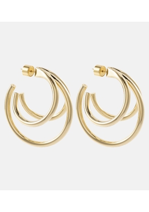Jennifer Fisher Triple Baby 10kt gold-plated hoop earrings