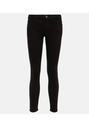 Frame High-rise cropped skinny jeans
