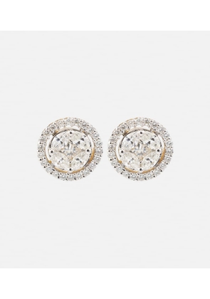 Stone and Strand 10kt gold earrings with diamonds