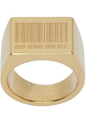 VTMNTS Gold Barcode Ring
