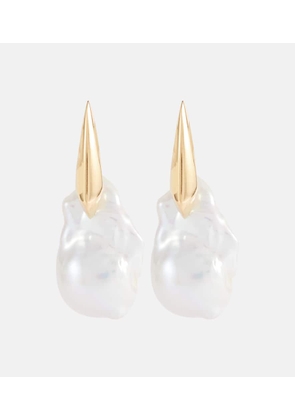Bottega Veneta 18kt gold pearl earrings