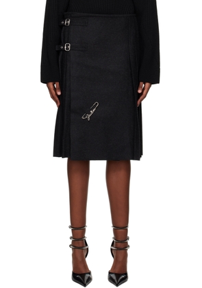 Jean Paul Gaultier Gray 'The Iconic' Midi Skirt